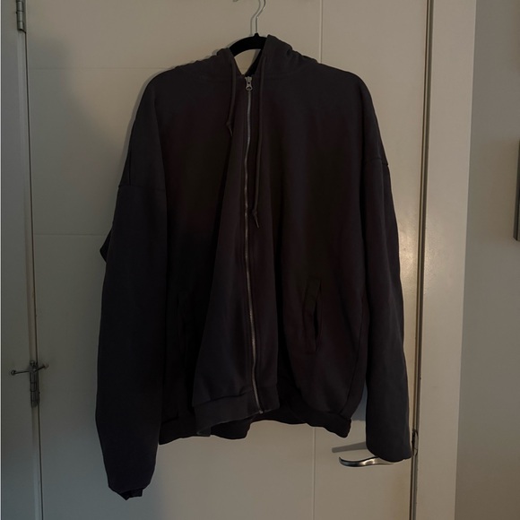 The Mayfair Group Sweaters - The Mayfair Group Dark Grey “Self Love Club” Zip-Up Hoodie